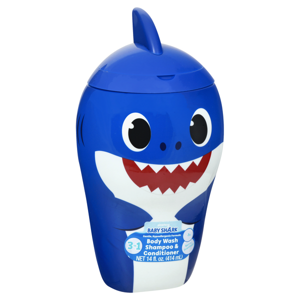 Baby shark body store wash