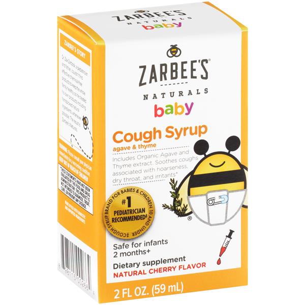 Zarbee's Naturals Baby Cough Syrup Natural Cherry Flavor HyVee