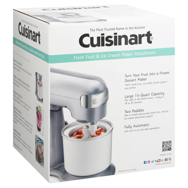 Cuisinart Fresh Fruit & Ice Cream Maker Attachment