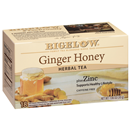 Bigelow Herbal Tea, Ginger Honey, Tea Bags, 18Ct