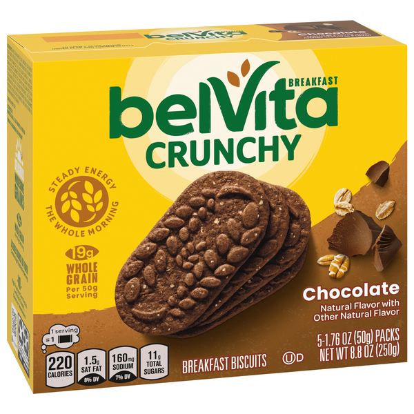 belVita Chocolate Breakfast Biscuits 5-1.76 oz Packs | Hy-Vee