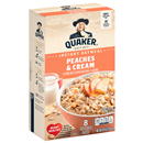 Quaker Instant Oatmeal Peaches & Cream Instant Oats Hot Cereal 8 Count