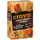 Crav'N Flavor Cracked Black Pepper & Olive Oil Woven Wheats Crackers