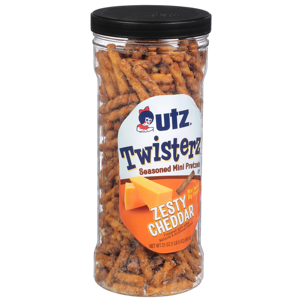 Utz Twisterz Zesty Cheddar Mini Pretzels | Hy-Vee Aisles Online 