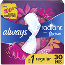 Always Radiant Regular With Wings Scented Pads
