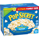 Pop Secret Homestyle Popcorn Family Size 12-3.2 Oz