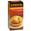 Crav'n Flavor Breakfast Bacon, Egg & Cheese Croissant Sandwiches