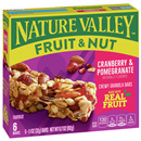 Nature Valley Fruit & Nut Cranberry & Pomegranate Chewy Trail Mix Granola Bars, 1.1 oz, 6 count