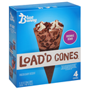 Blue Bunny Load'D Cones Brownie Bomb Ice Cream Cones 4-4 Fl. Oz.