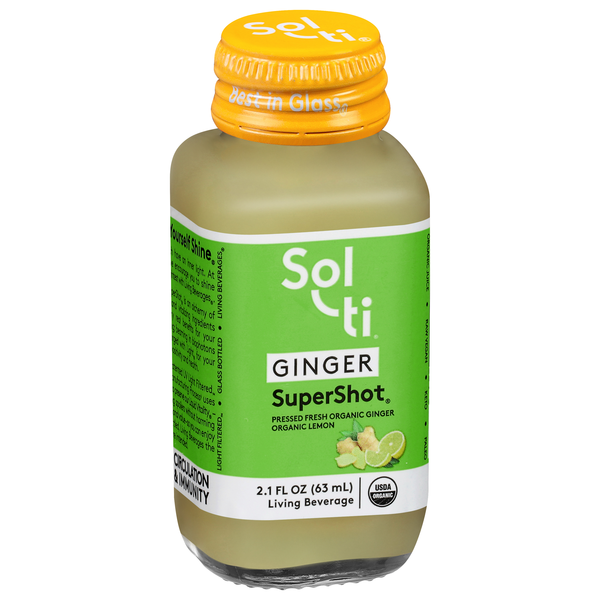 Sol-ti Living Beverage, Ginger, Supershot | Hy-Vee Aisles Online