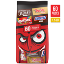 Mars M&M's, Snickers, Skittles & Twix Halloween Candy, 60 Pieces