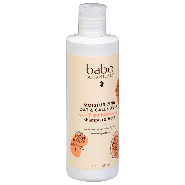 Babo Botanicals Moisturizing Oatmilk Calendula Baby Wash and