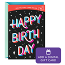 Hallmark Birthday Gift Card Greeting Card (Retro Letters And Stars) #8