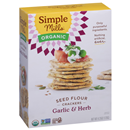 Simple Mills Organic Garlic & Herb Seed Flour Crackers