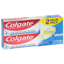 Colgate Total Toothpaste, Whitening Gel, 2 Value Pack