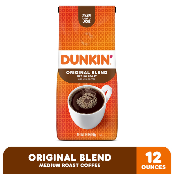 Dunkin Donuts Original Blend Medium Roast Ground Coffee | Hy-Vee Aisles ...