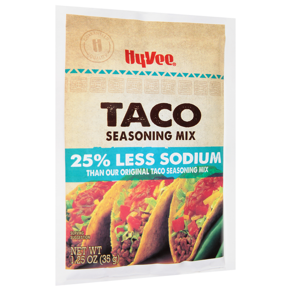Taco Bell Reduced Sodium Taco Seasoning Mix with 25% Less Sodium, 1 oz  Packet