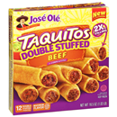 Jose Ole Taquitos, Beef, Double Stuffed, 12Ct