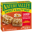 Nature Valley Cashew Sweet & Salty Nut Chewy Granola Bars, 1.2 oz, 6 count