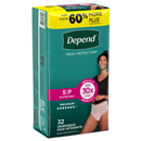 Depend Fit-Flex Underwear For Women, Maximum Absorbency Small Tan