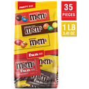 M&M'S Milk Chocolate, Peanut & Peanut Butter Fun Size Variety Pack, Party Size