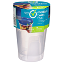 Simply Done 4Cup Medium Twist Top Containers & Lids 2Ct