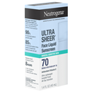 Neutrogena Ultra Sheer Face Liquid Sunscreen, 70, Mineral Sensitive Skin