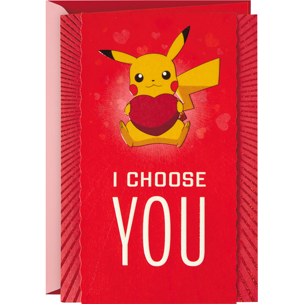 Hallmark Pokmon Love Card (Pikachu, I Choose You) #15 | Hy-Vee Aisles  Online Grocery Shopping