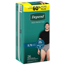 Depend For Men Fit-Flex Underwear, Maximum Absorbency, XL, Gray