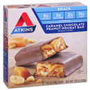 Atkins Caramel Chocolate Peanut Nougat Snack Bars 5-1.55 oz. Bars