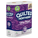 Quilted Northern Ultra Plush Bathroom Tissue, Unscented, Mega Rolls, 3-Ply