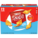 Cheez-It Snap'd Cheesy Baked Snacks, Cheddar Sour Cream & Onion, 12-0.75 oz Packs