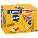 Pedigree Chopped Ground Dinner Variety Pack Food for Dogs 18-3.5 oz Pouches
