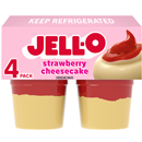 Jell-O Strawberry Cheesecake Pudding 4Ct