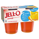 Jell-O Sugar Free Orange Low Calorie Gelatin Snacks 4Ct