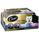 Cesar Savory Delights Canine Cuisine Rotisserie Chicken/Filet Mignon Wet Dog Food Variety Pack 12Ct