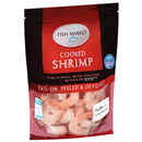 Fish Market Cooked Shrimp 26-30 Ct, Tail-On Peeled & Deveined