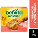 belVita Sandwich Cinnamon Brown Sugar with Vanilla Creme Breakfast Biscuits 5-1.76 oz. Packs