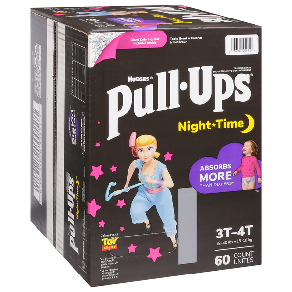 Pull Ups - Pull Ups, Training Pants, Night Time, 3T-4T (32-40 lbs