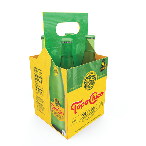 Topo Chico Sparkling Mineral Water Twist Of Lime, 4 Pack
