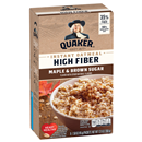 Quaker Select Starts High Fiber Maple & Brown Sugar Instant Oatmeal 8-1.58oz. Packets