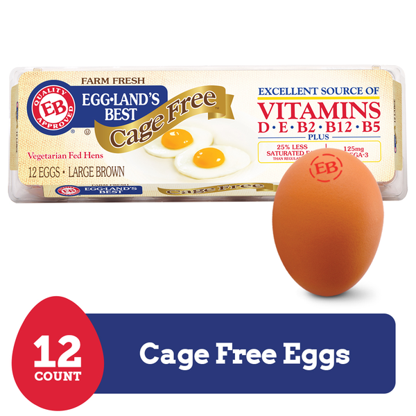 Eggland's Best Cage Free Large Brown Eggs | Hy-Vee Aisles Online