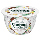 Chobani Zero Sugar Toasted Coconut Vanilla Flavor Yogurt