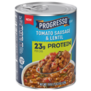 Progresso Tomato Sausage & Lentil Soup, 23G Protein