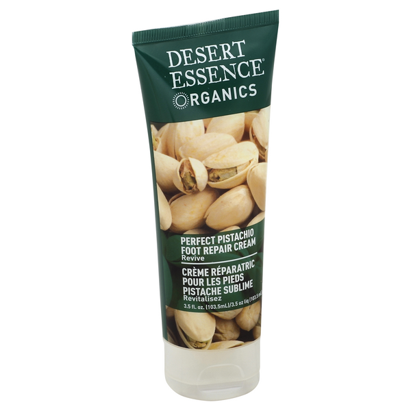 Desert Essence Pistazien Fußcreme – 3,5 Unzen (99 G), Reparierend & Vegan