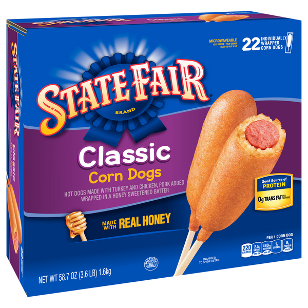 State Fair 2023, P7 Tater twisters and corn dogs from @nevinsconcessi