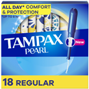 Tampax Pearl Plastic Regular Absorbency Unscented Tampons