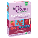 Plum Organics Tots Teensy Snacks, Soft Fruit Snacks, Berry 5-0.35 oz