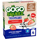 GoGo Squeez Yogurtz Low Fat Yogurt Strawberry 4-3 Oz