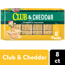 Club & Cheddar Sandwich Crackers, 8-1.38 oz Packages